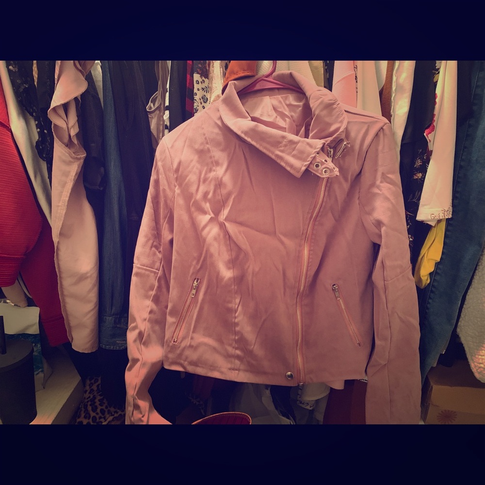 Blush Suede jacket, BRAND NEW.